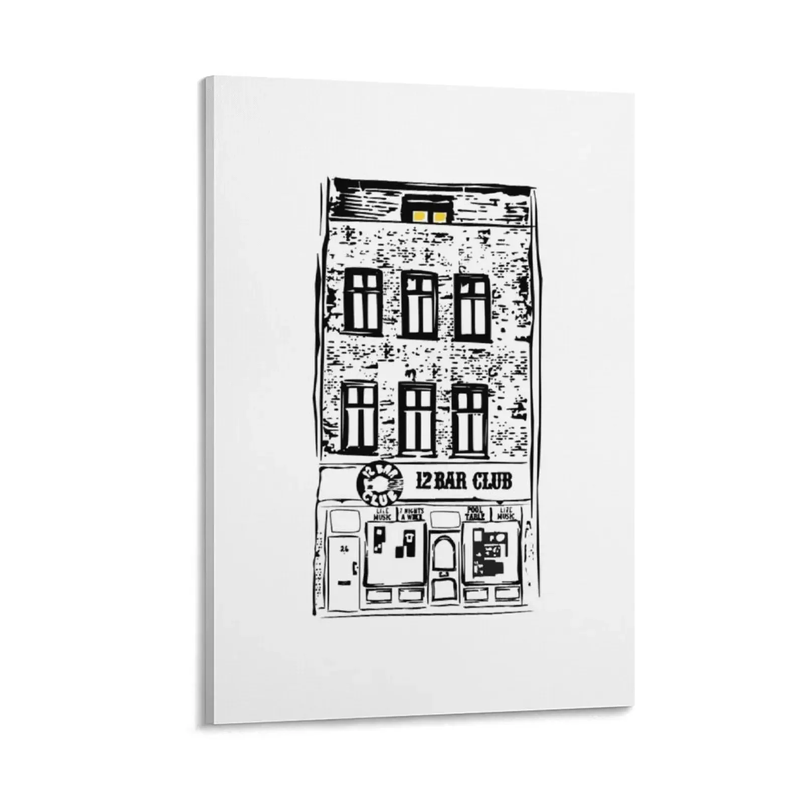 

12 Bar Club London Canvas Painting pictures for wall Paintings on the wall painting