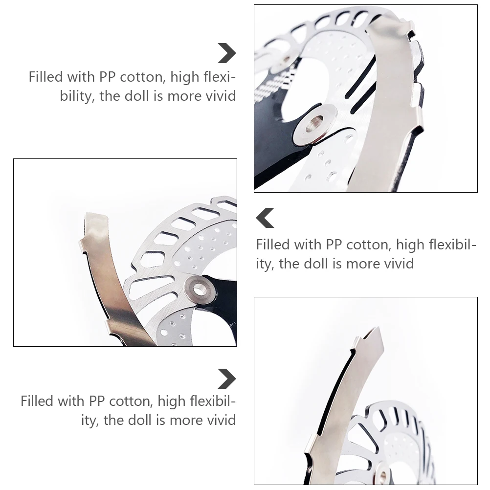 

8pcs Stainless Steel Bike Brake Discs Anti-Scratch Adjustment Discs Durable Cycling Adapters For Mountain Bike Disc Brake Parts