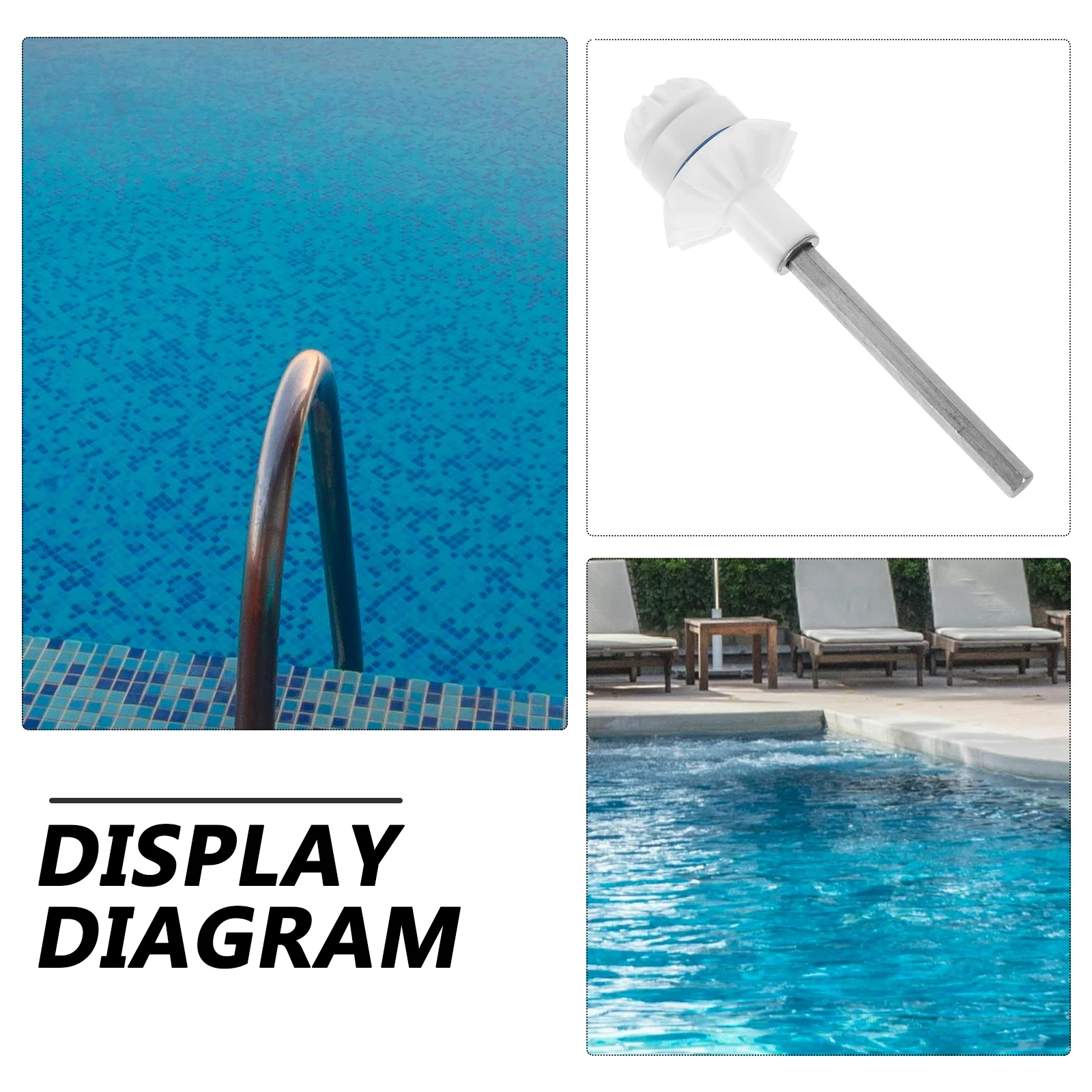 

Pool Cleaner Drive Shaft Robust ABS Stainless Shaft Replacement Fits R0527000 Wheel Bearings Floor Wall