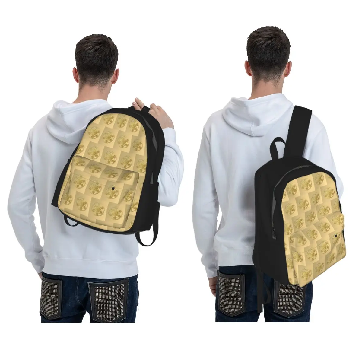 Metatron Cube Sacred Mandala Healing Amulet Backpack Boys Girls BookBag Children School Bag Laptop Shoulder Bags for Men Women