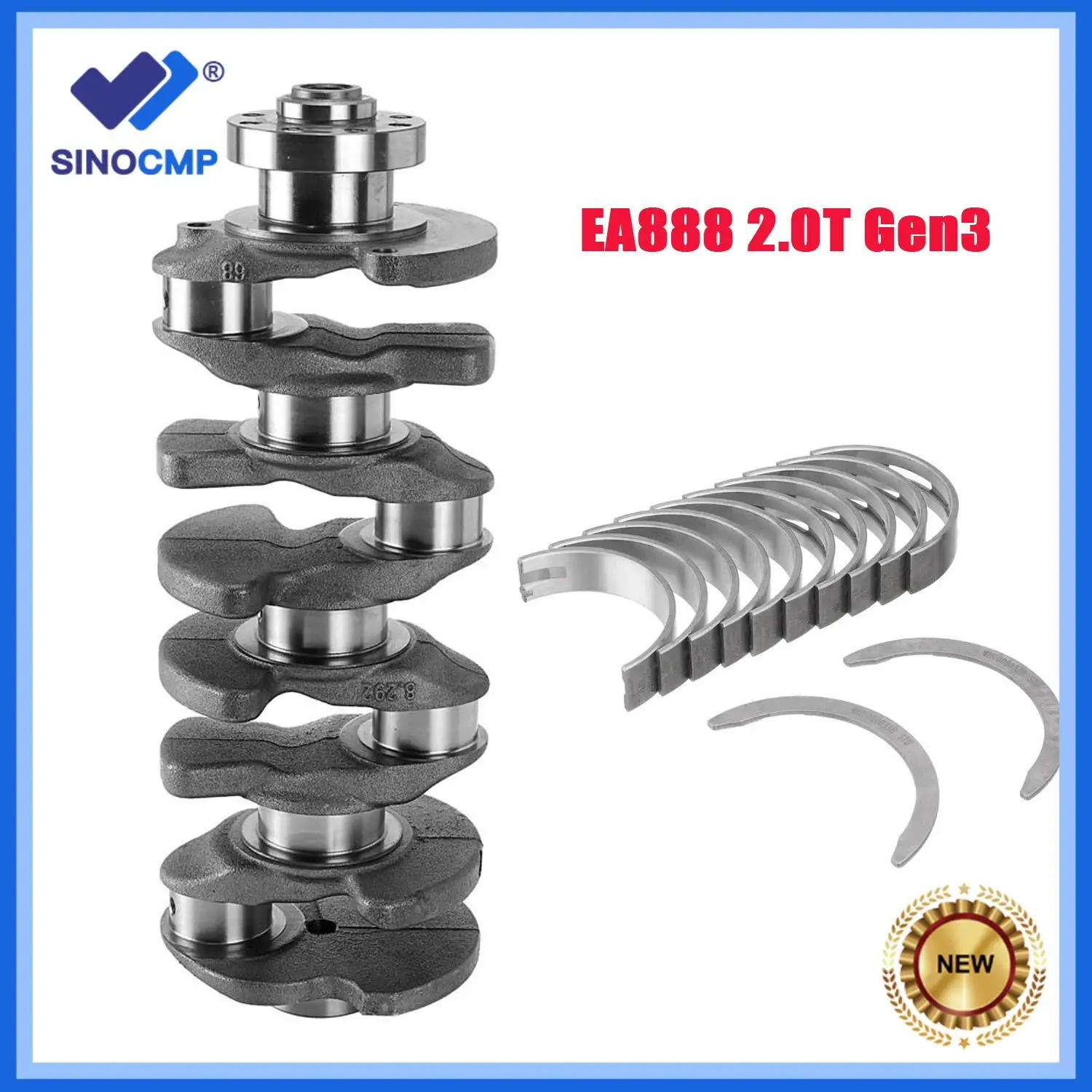 

1set EA888 2.0T Gen3 Engine Crankshaft & Bearing For Audi A3 A4 A5 A6 A7 A8 S3 Q3 Q5 Q7 VW Atlas CPLA CPPA 06L105101D 050105189B