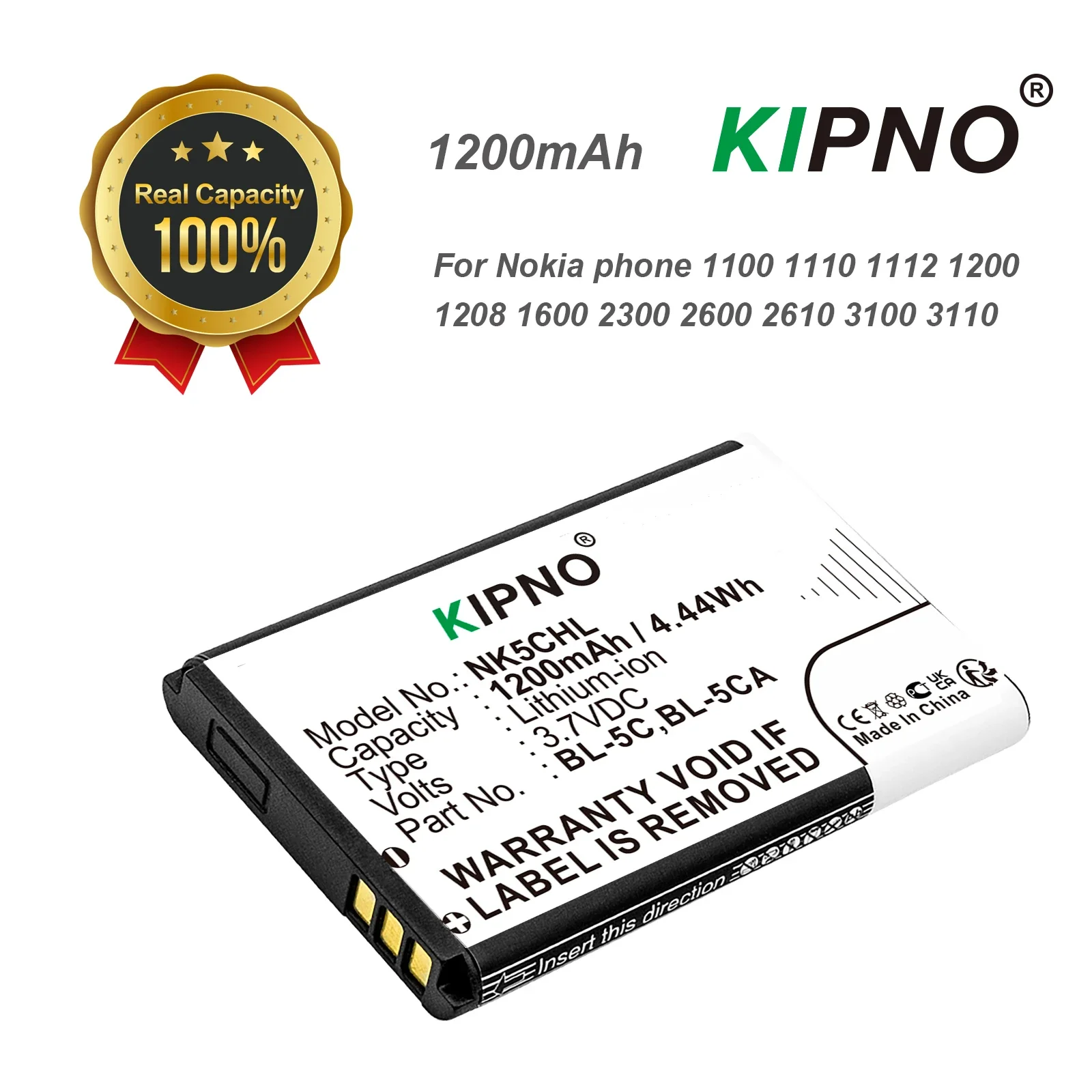 BL-5C BL 5C Rechargeable Phone Battery For 1200mah BL-nokia 6600 N70 N71 N72 N91 E60 Smart Phone Batteria High Quality Batteries