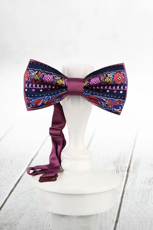 Navy blau Silk Bowtie SB131