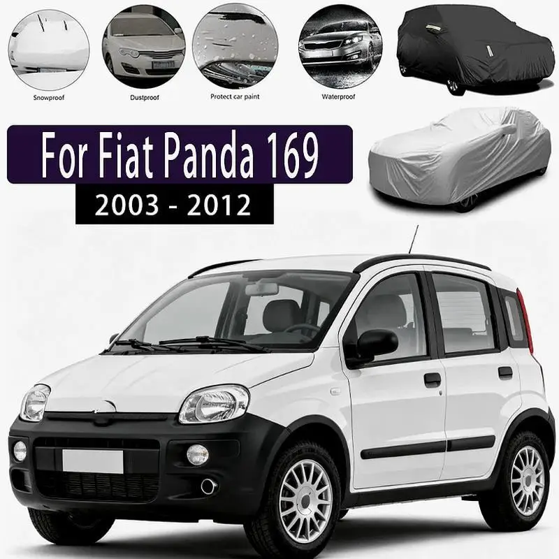 

Для Fiat Panda 2003-2012 уличная защита водонепроницаемый пылезащитный полный солнцезащитный козырек внешние автомобильные чехлы