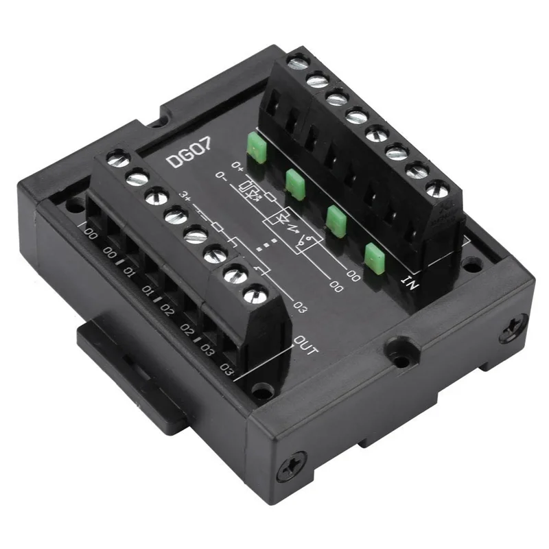 BAAE DG07 Wide Voltage 10-28V Level Converter, 4-Channel NPN To PNP Signal Conversion