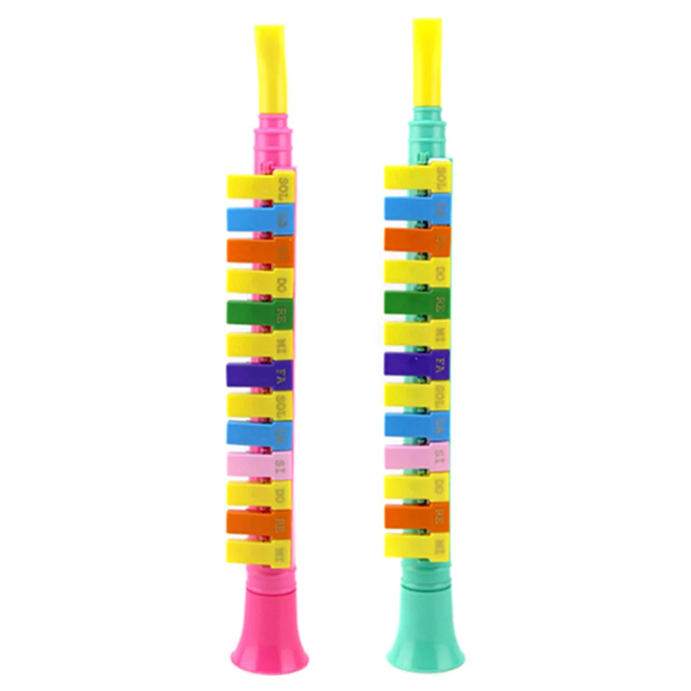 

2pcs Trumpet Harmonica Toys Baby Toy Harmonica Early Educational Trumpet Harmonica Toys (Random Color)