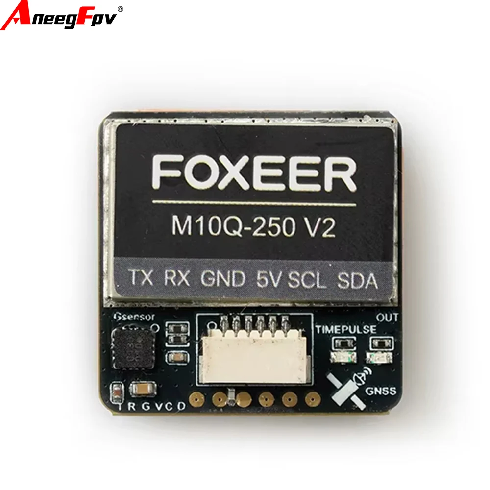 폭시어 M10Q 250 V2 GPS 모듈 (유블록스 M10050, IST8310 컴퍼스, 듀얼 프로토콜, 2D ACC, 1.5m 정밀 위치 측정, 드론 및 RC 장난감용)