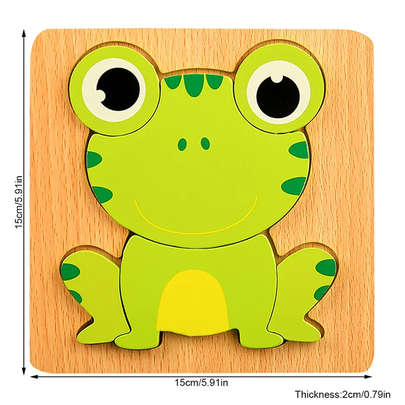 

Премиум-пазл из дерева: развивающая игрушка для малышей с мультяшными животными и транспортом, для раннего обучения и развития мозга детей