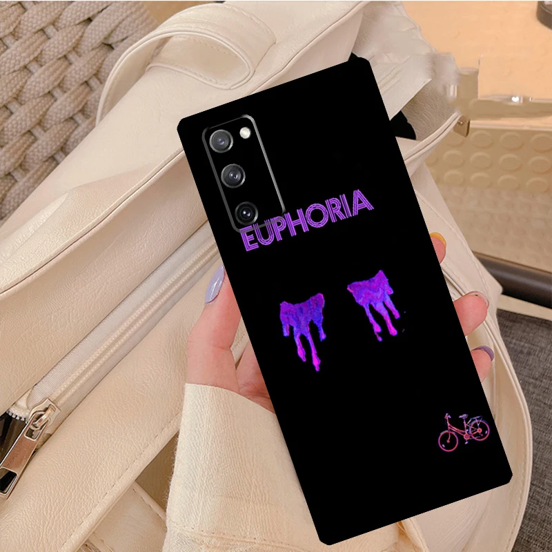 American TV Series Euphoria Luxury Silicone Case For Samsung Galaxy S8 S9 S10 S20 FE S21 Plus Note 20 Ultra S22 Ultra Cover