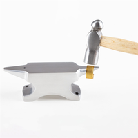 T99C-Double Horn Anvil Graphic Designers Tool Shaping Easy To Use Steel Blacksmiths, Jewelry Tool Mini Horn Anvil Work Bench