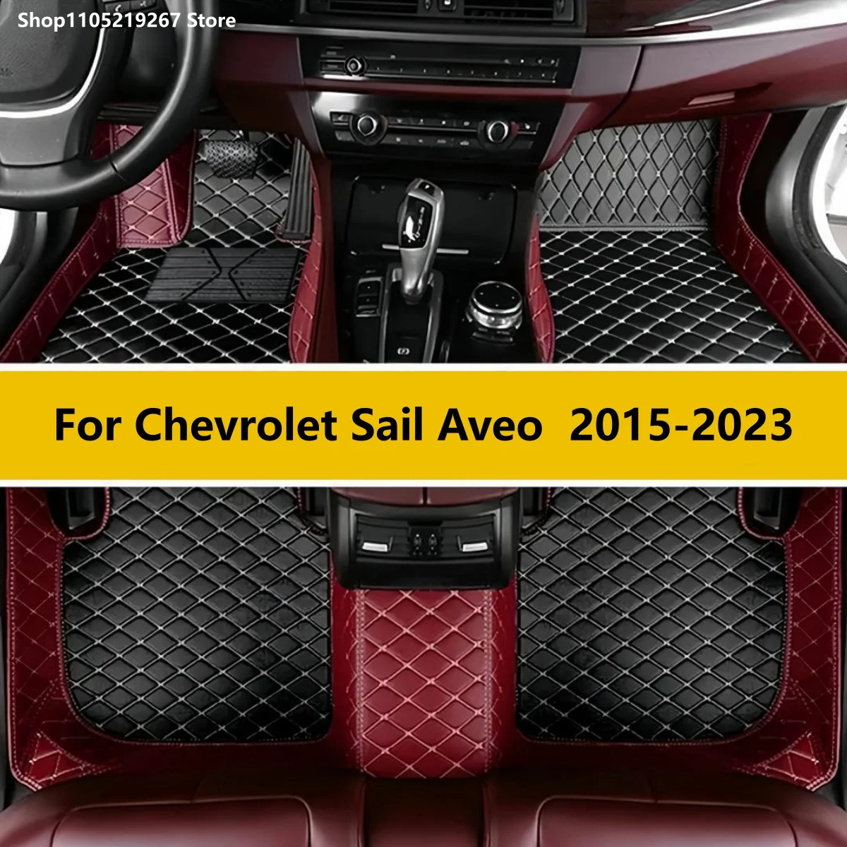 

Custom Car Floor Mats Fit For Chevrolet Sail Aveo 2015 2016 2017 2018 2019 2020 2021 2022 2023 Auto Leather Foot Carpet Full Set