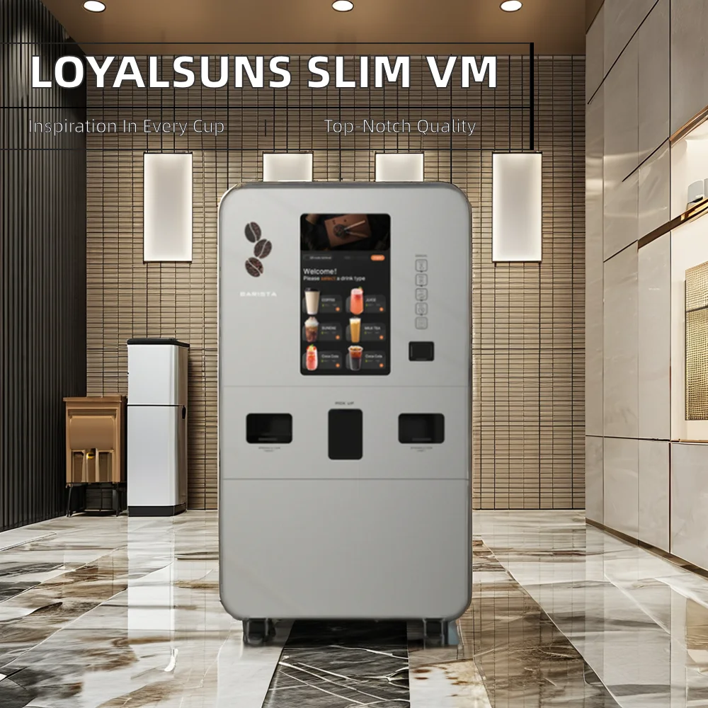 Lettore di carte di credito Distributore automatico di chicchi di caffè a tazza Esperienza di caffè fresco