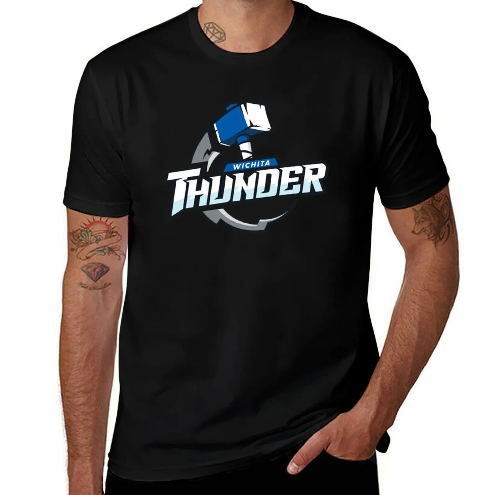 Wichita Thunder T-Shirt Soft Anti-Shrink Cotton Tee T-Shirt
