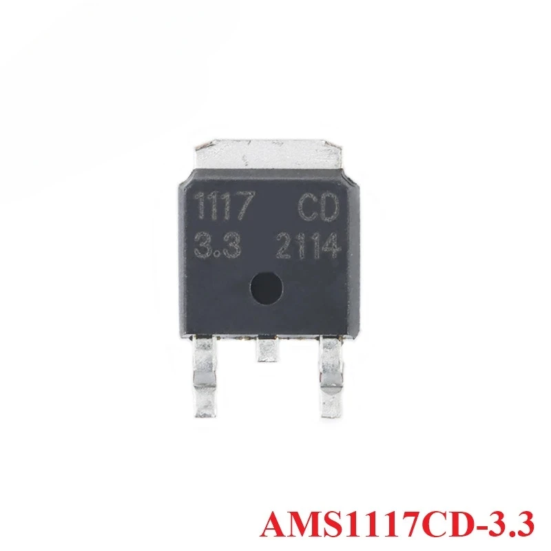 10pcs AMS1117 AMS1117CD-3.3 AMS1117CD-ADJ AMS1117CD-5.0 AMS1117CD-1.2 TO-252 TO252 Low Dropout Linear Regulator LDO IC Chip