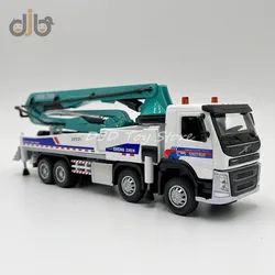 1:50 Diecast Metal Engineering Model Toy Concrete Pump Truck With Sound & Light Children Gifts