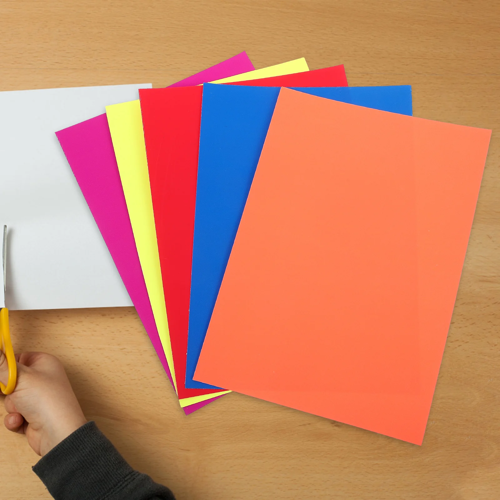 

10 Sheets Multicolor Glow in Dark Neon Papers DIY Party Decorations String Flag Orange Yellow Blue Red Supplies