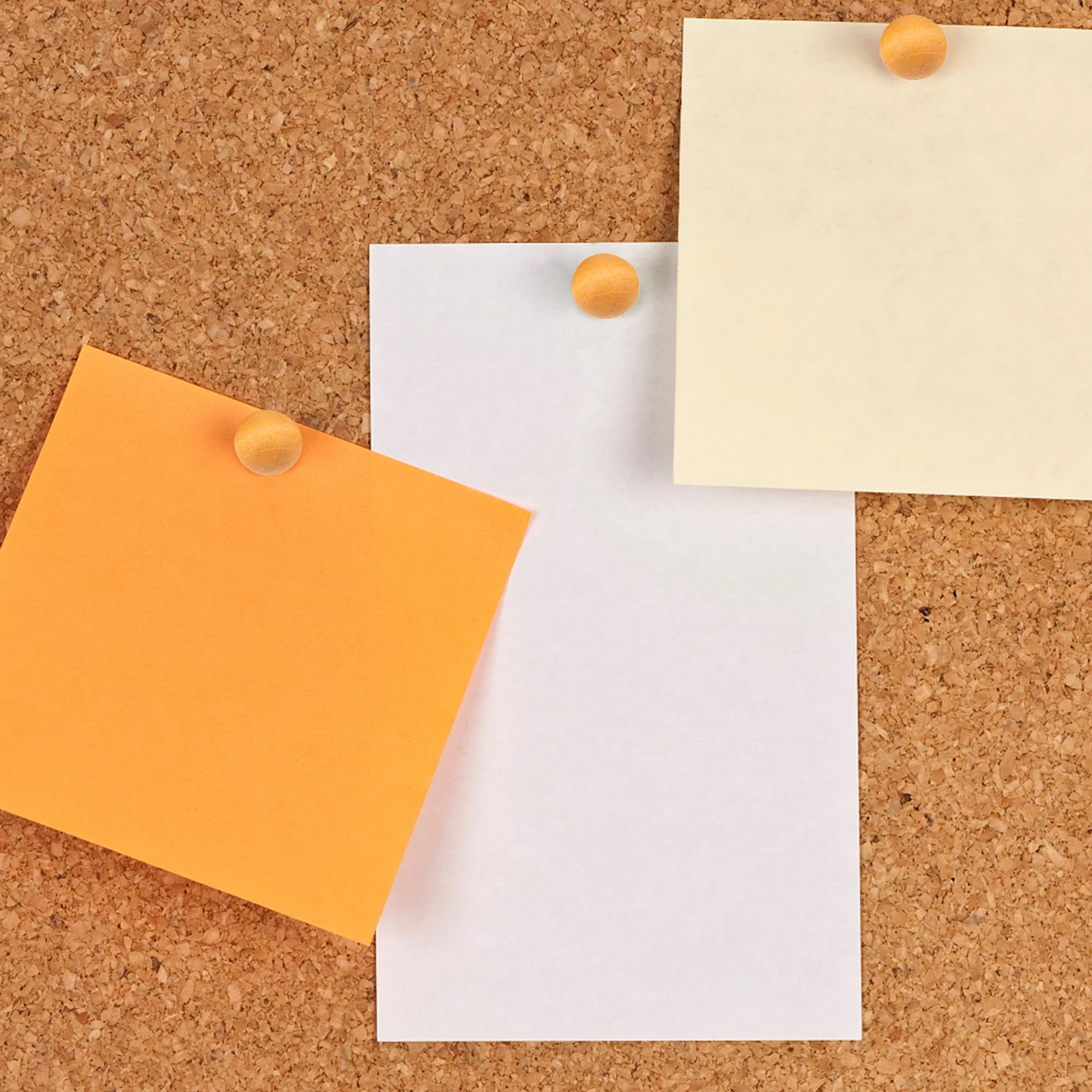 100Pcs Decorative Wooden Push Pins Classic Design Sturdy Photo Board Cork Strip Map Marking Office Cubicle