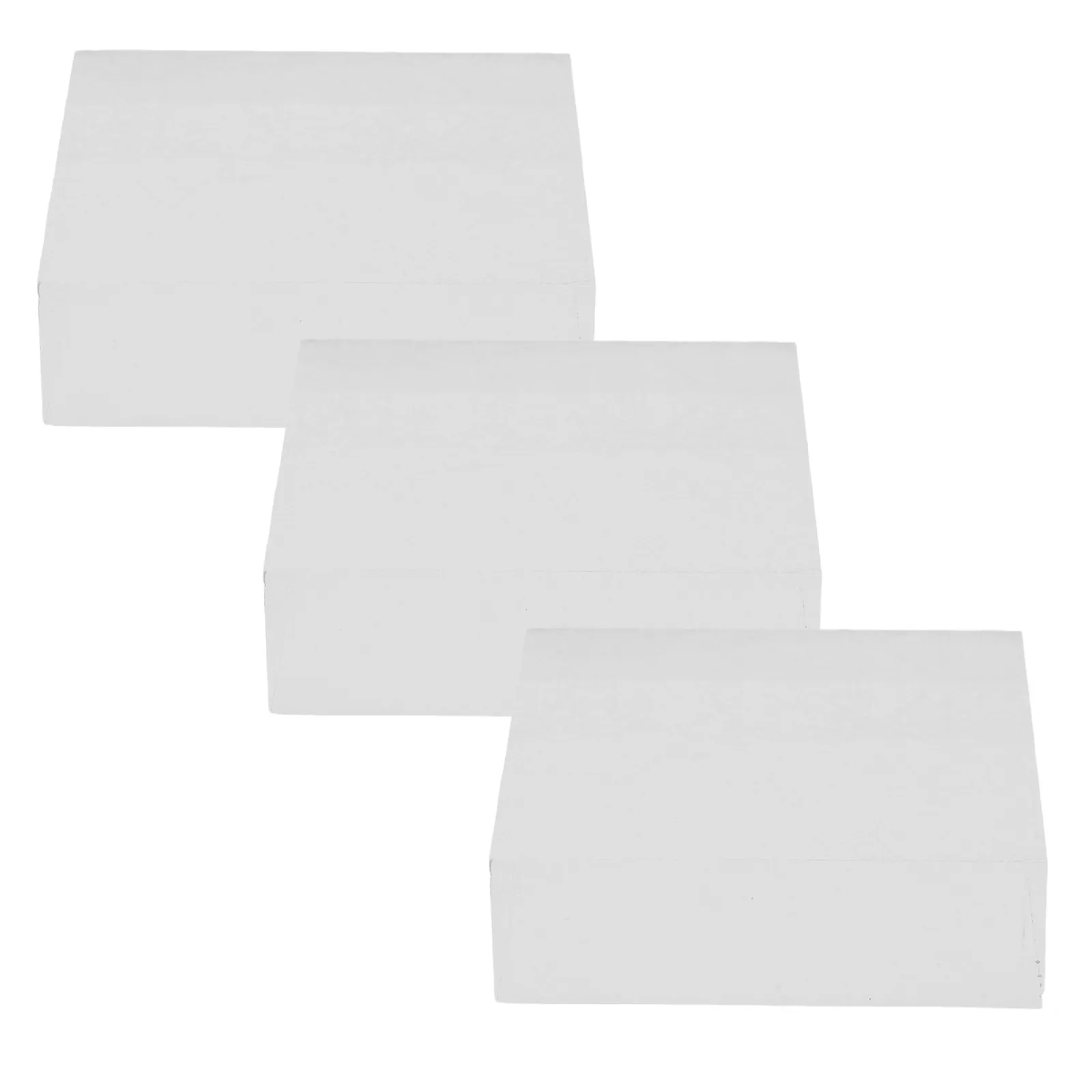 

3Pcs Clear Acrylic Square Cube Display Stand Ultra Transparent Polished Jewelry Holder for Showcase Desktop Boutique Ring