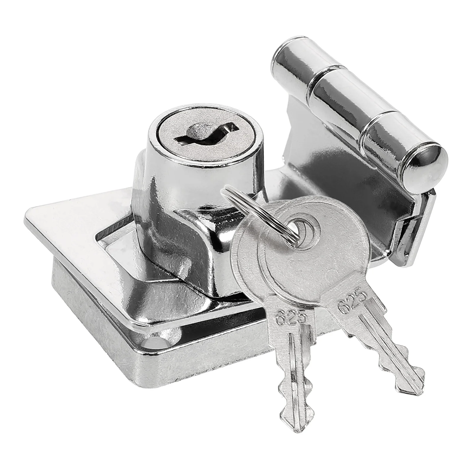 

Cabinet 90 Degrees 25mm Bright No Drilling Glass Door Safe Durable Stainless Steel File Cabinet Lock Kit Drawer Locks Keys