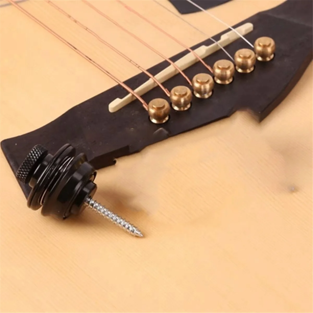 ABJZ 4PCS Guitar Strap Lock Heavy Duty Metal Button Security Straplock for Electric Acoustic Guitar Bass Ukulele