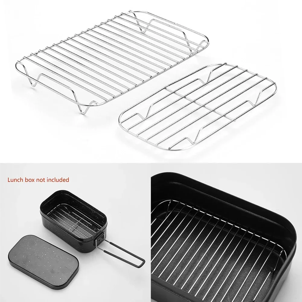 

Outdoor Stainless Steel Rice Steaming Rack Camping Japanese Aluminum Lunch Box Steaming Rack 800ml /1.4L Box Steaming Rack