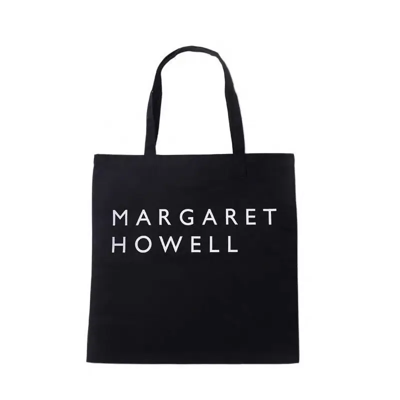 Women Large Capacity Canvas Shopping Bag Summer Light Yellow Shoulder Shopper Bag Korean Ins MARG Letters Print Tote Eco Handbag