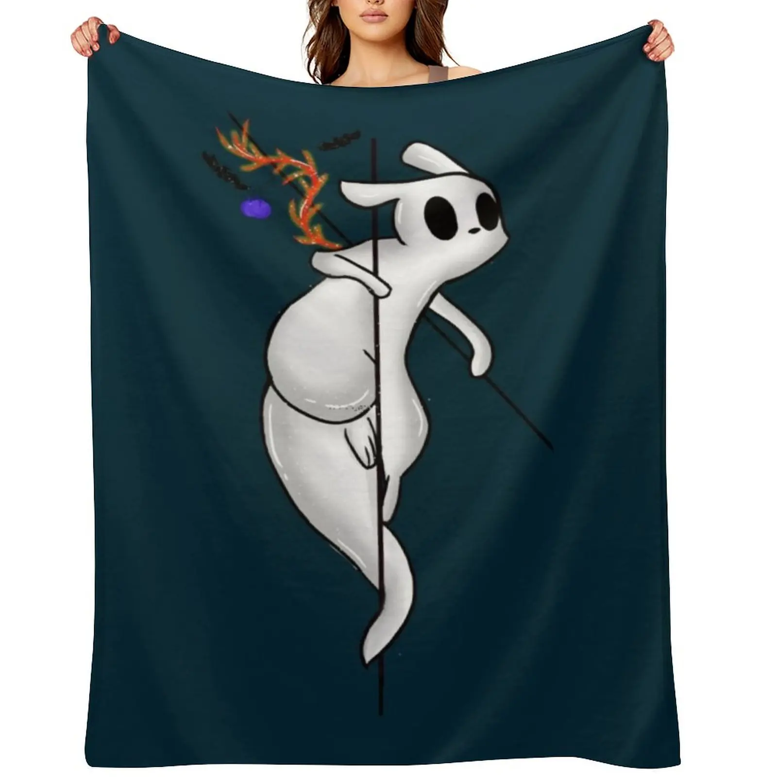 

Slug Cat Rainworld Throw Blanket wednesday Cute Bed Fashionable Vintage Blankets