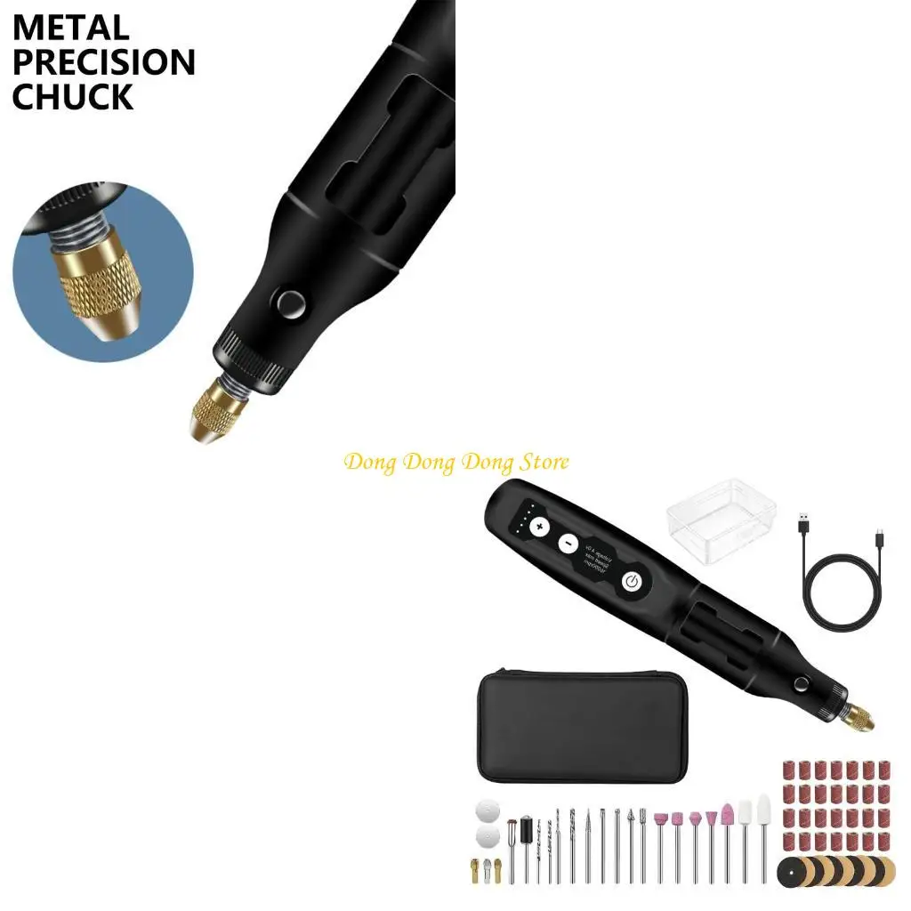 

USB Cordless Drill Rechargeable Engraving 3.7V 16000rpm Variable 5 Speed Adjust