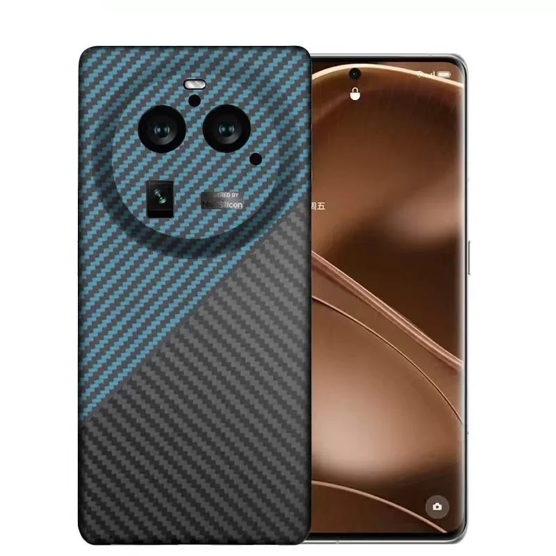 Carbon Fiber Case For OPPO Find X6 Pro Case Aramid Fiber Cover for OPPO Find X6 Ultra-Thin Phone Accessories