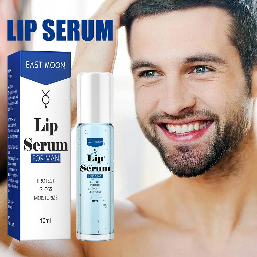 Men Lip Serum Balm Hydrating Lip Moisturizer Cream Skin Care Repair Dry Lips Care Beauty Health Anti-chapped Lip Nourish 10ml