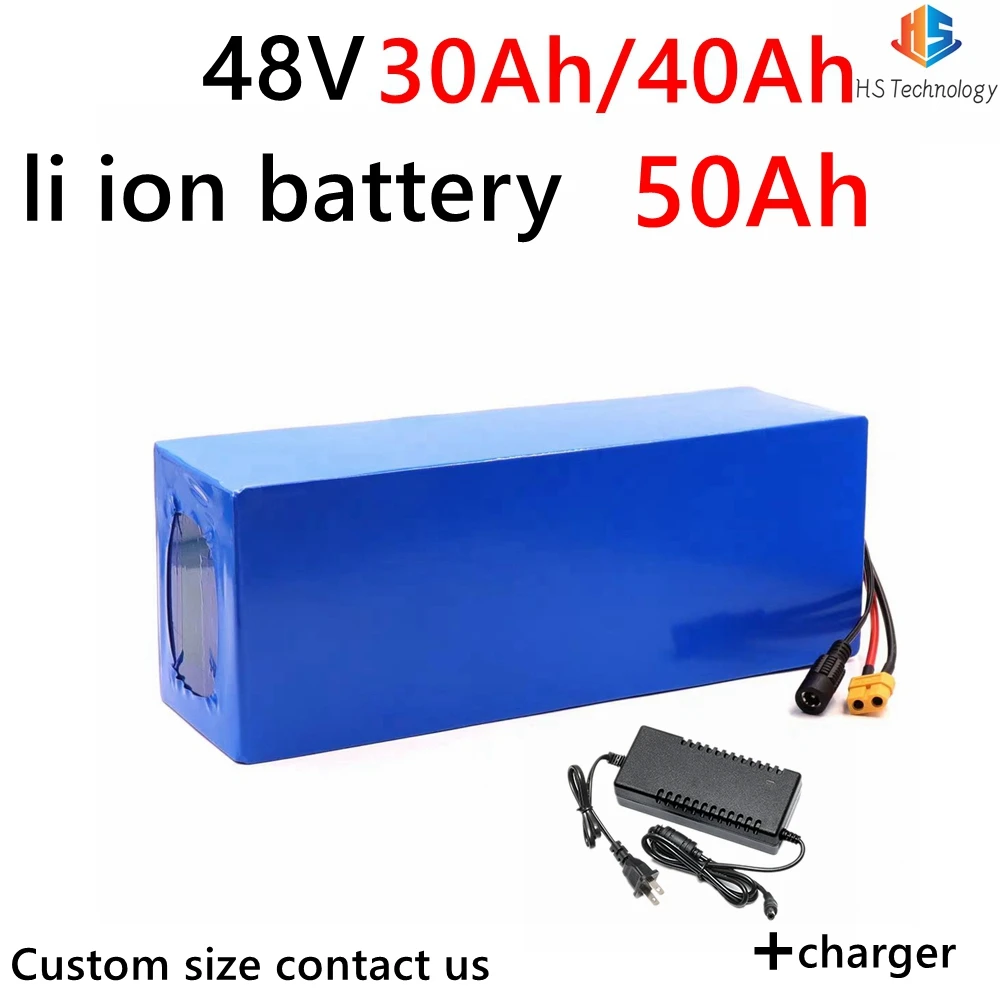 

HS 13S 48V 30ah 40Ah 50Ah lithium li ion battery pack with BMS for 2000w EV power supply solar energy storage power tools