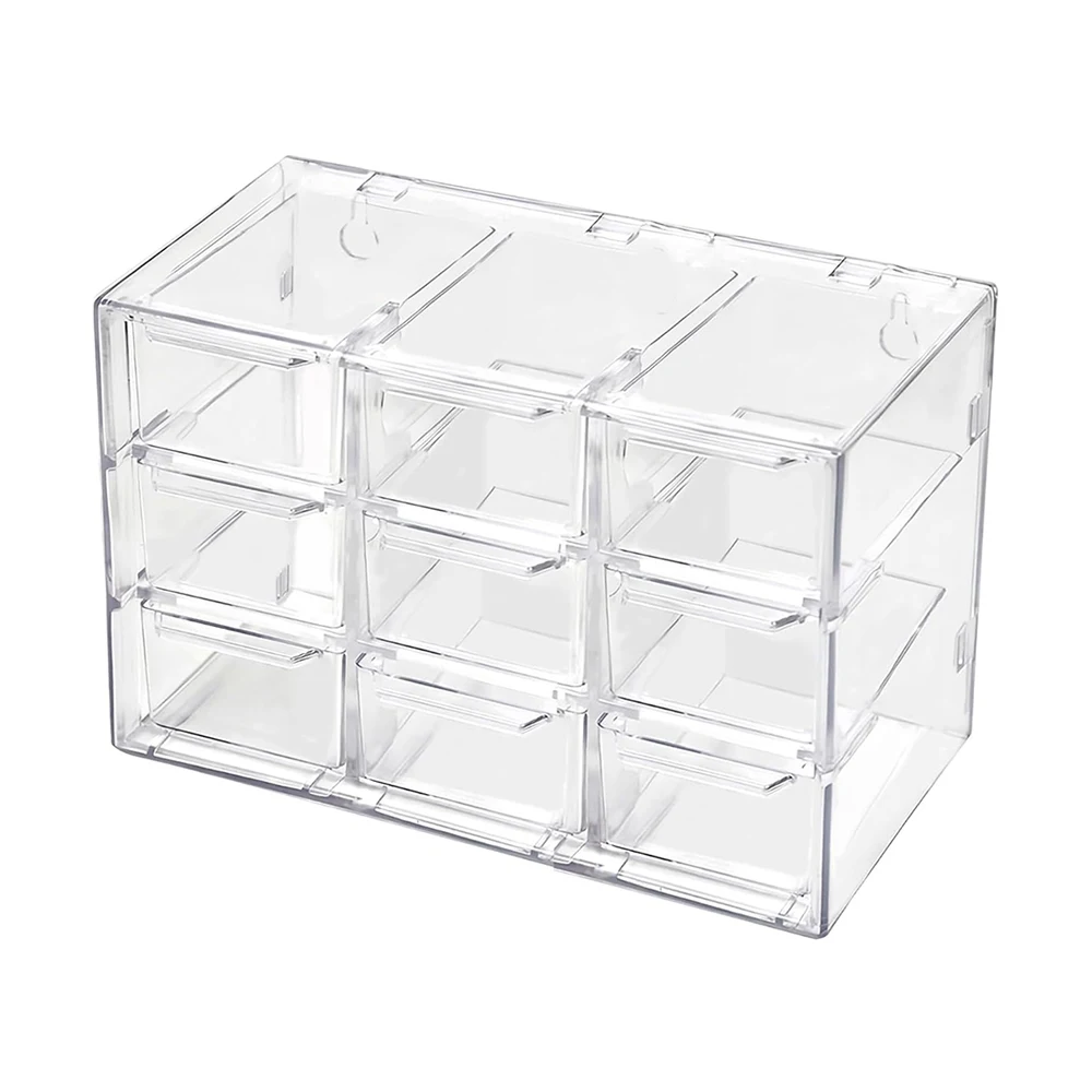 

Transparent Storage Box Organizer Plastic Bead Organizer Box Desktop Storage Contact Lens Case Jewelry Organization Case