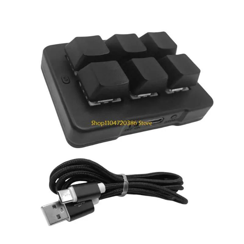 

MK623PRO Programmable 6 Key Mini Keyboard Wireless USB for Gaming, Office Work