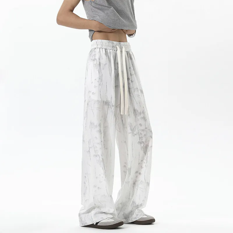 

2025 Trendy Men's Tie-Dye Ice Silk Pants - Ultra Lightweight & Breathable Summer Lounge Wear | Stylish Casual & Athletic Comfort