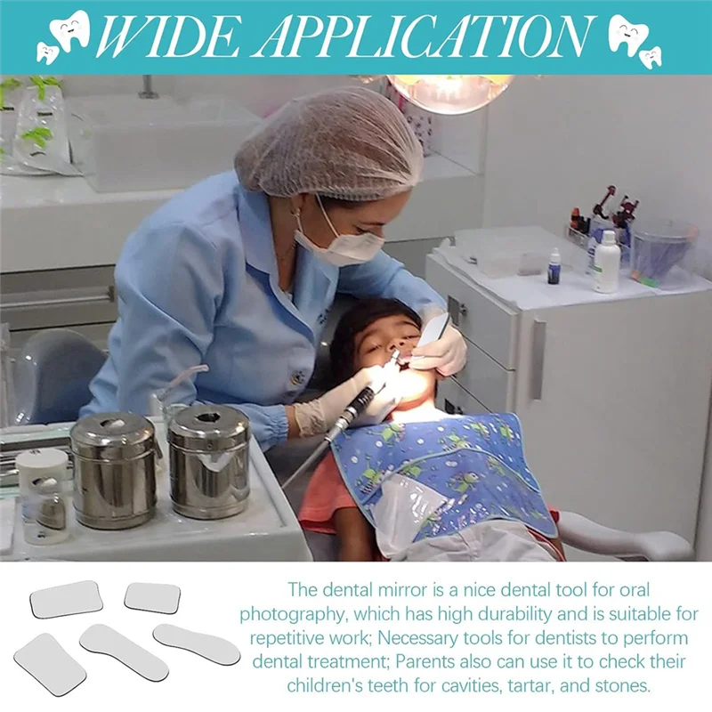 ABLE- 입 거울, 바이트 반사경, 구강 내 사진 거울, 양면 유리 코팅 구강 내 반사경