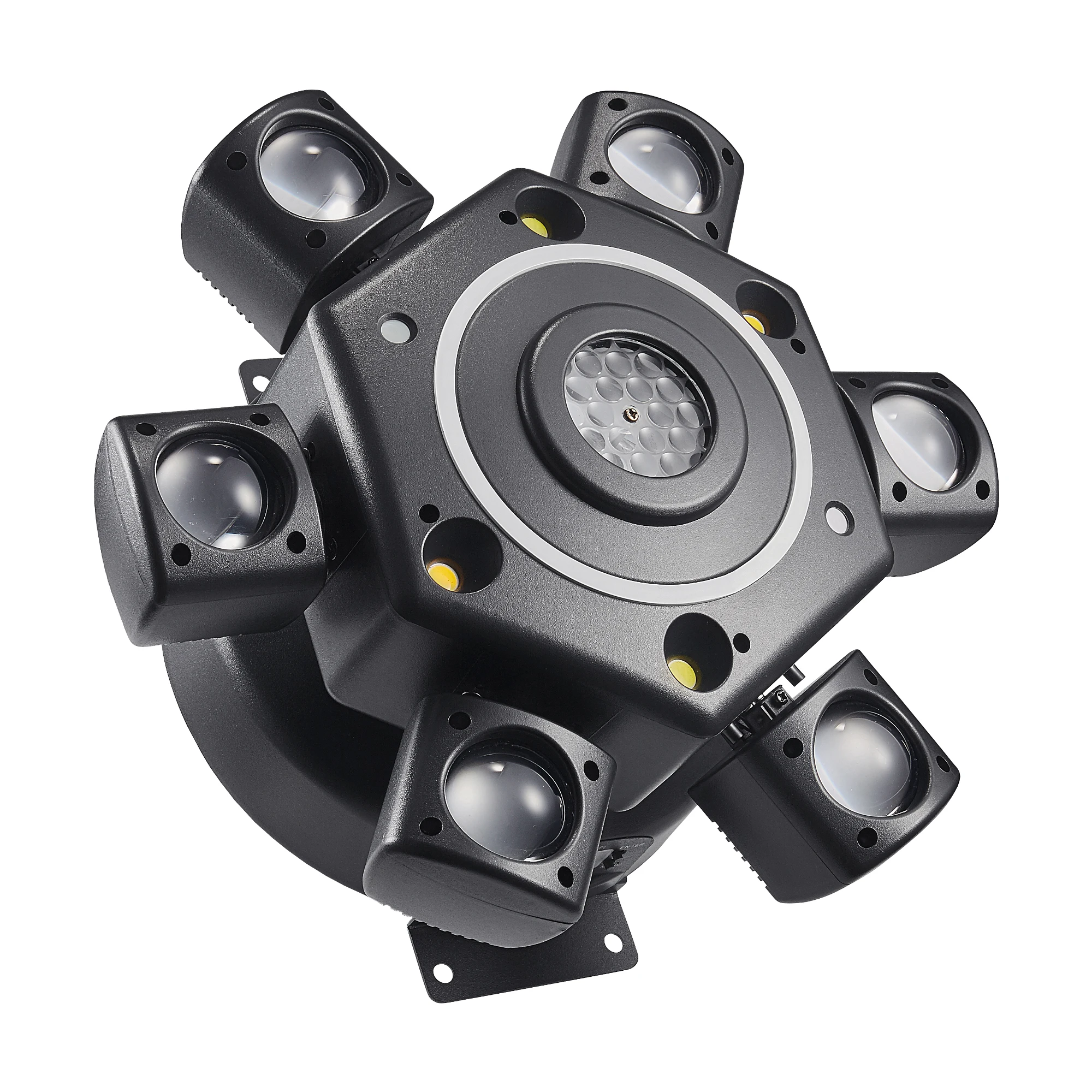 

High Quality 100W LED Light 6-arm Beam Moving Head Lamp RGBW DMX512 Suitable for DJ Disco Audience Theater Wedding Stage