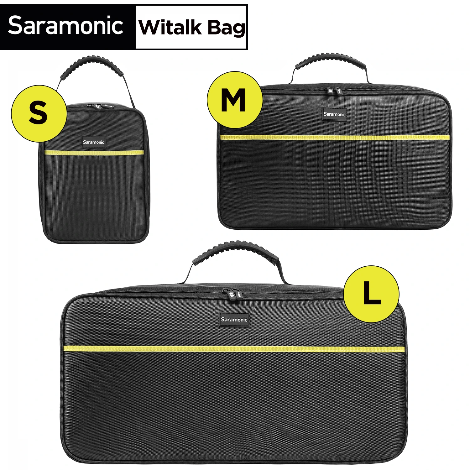 Saramonic WiTalk Soft Storage Box for Witalk SRH/SMH/DRH/DMH Wireless Headset Carrying Case Storage Bag Case Protective Case