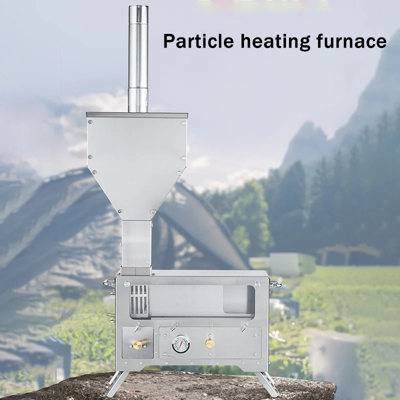 

Outdoor Wood Stove Stainless Steel Heater Durable Compact & Portable Cooking Stove Outdoor Lightweight Camping Cooking Supplies