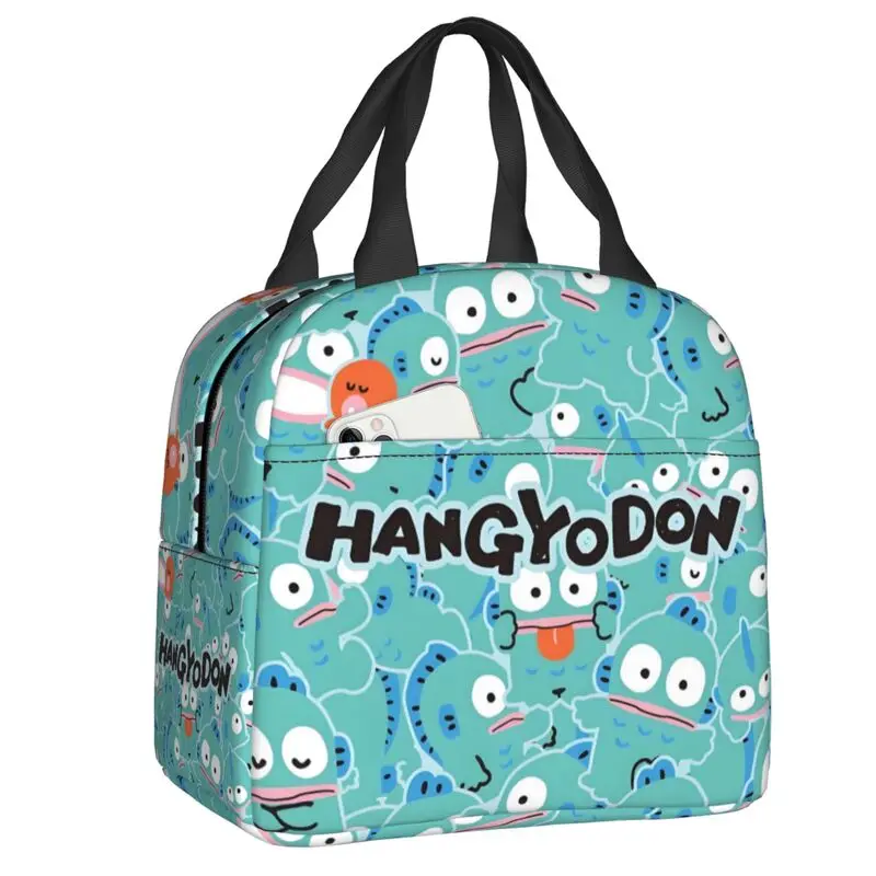 

Kawaii Hangyodon Thermal Insulated Lunch Bag Women Classical Printing Animal Resuable Lunch Container Outdoor Picnic Food Box