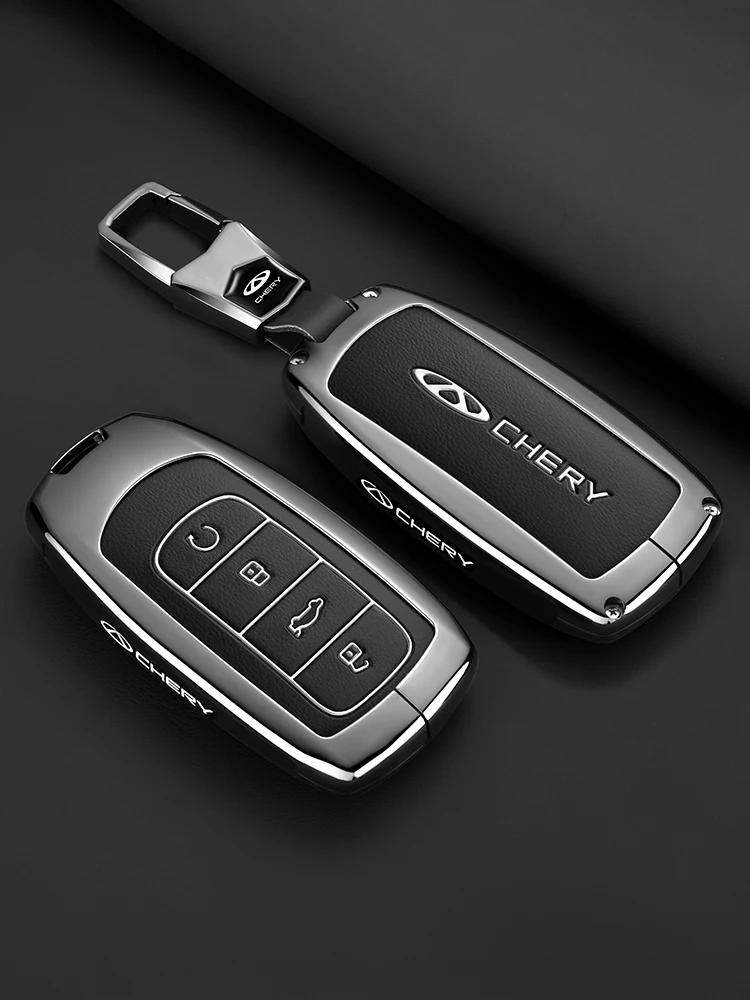 Autoschlüsselhülle für Chery Tiggo 7 8 Pro Max Schlüsselanhänger-Schutz aus Zinklegierung Tiggo 4 Pro 5X Stoßfest Arrizo 5 8 9 Autozubehör – Detail 1