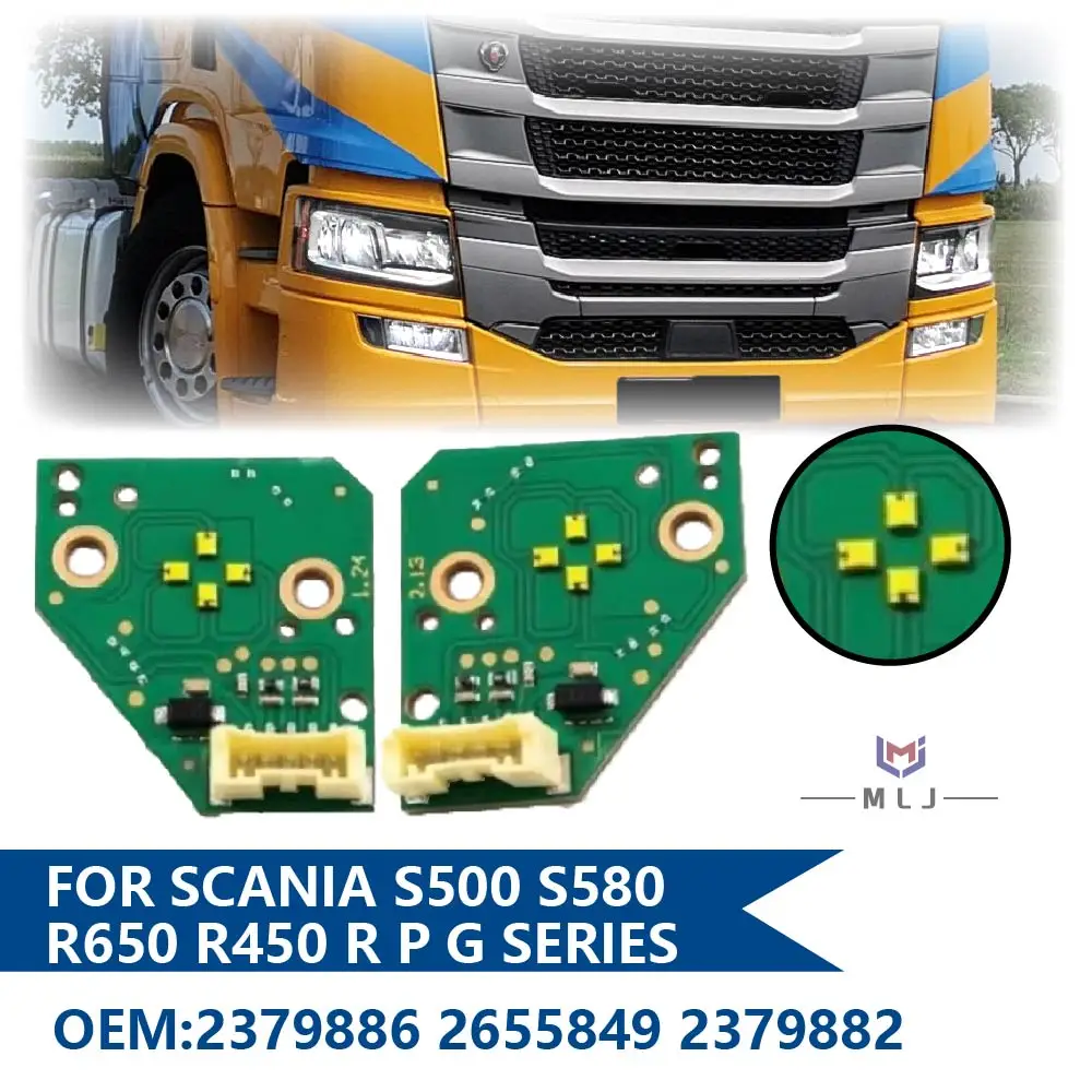 

For Scania S500 S580 R650 R450 Truck R P G Series DRL LED Board Light Source Chip 2379886 2655849 2379882 White Car Accessories