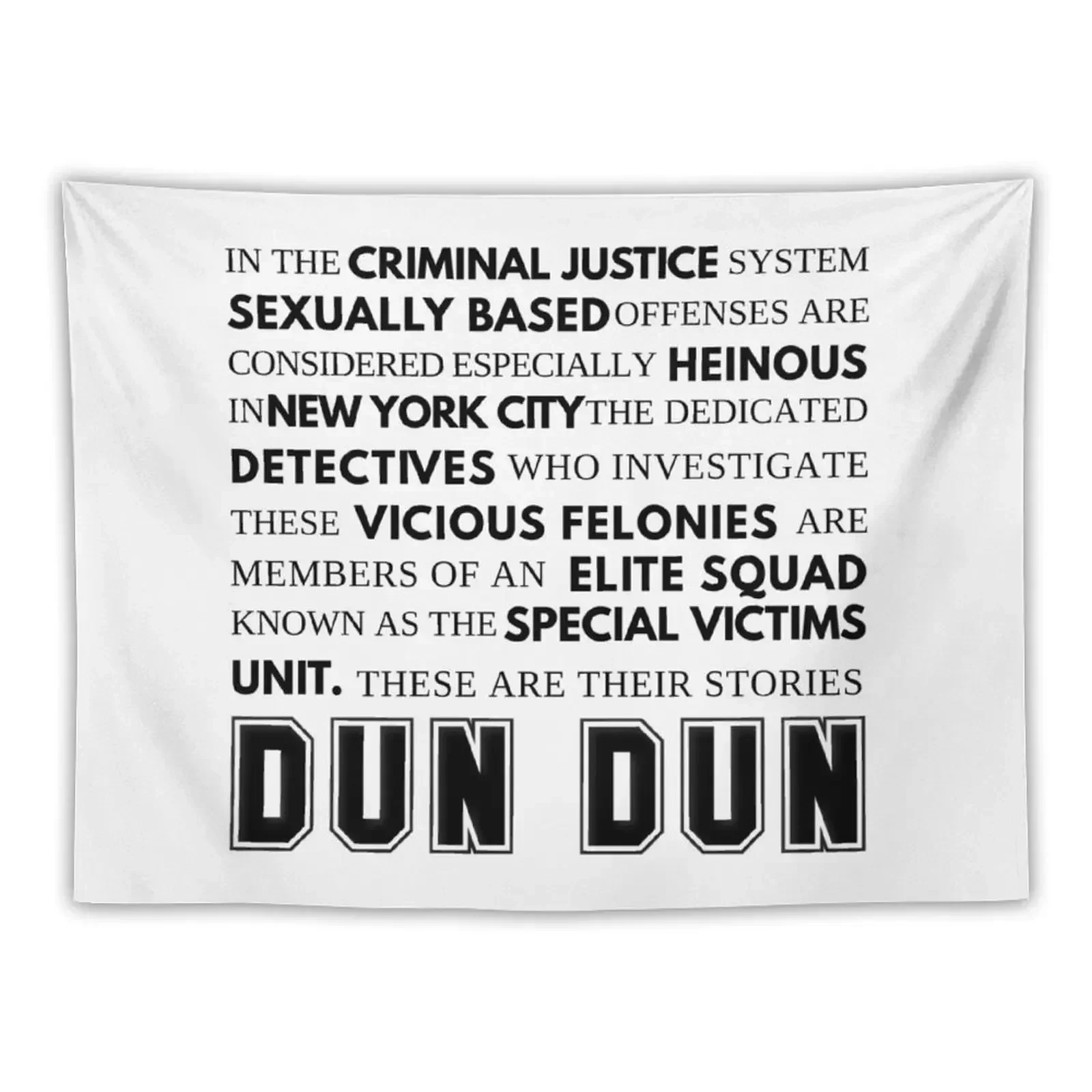 SVU Opening Speech Tapestry Room Decor Home Decoration Accessories Tapestry