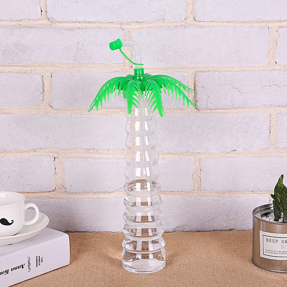 5 Pcs Coconut Cups with Straw Mug Palm Bottle Child Smoothies Bottles Cocktail Glasses