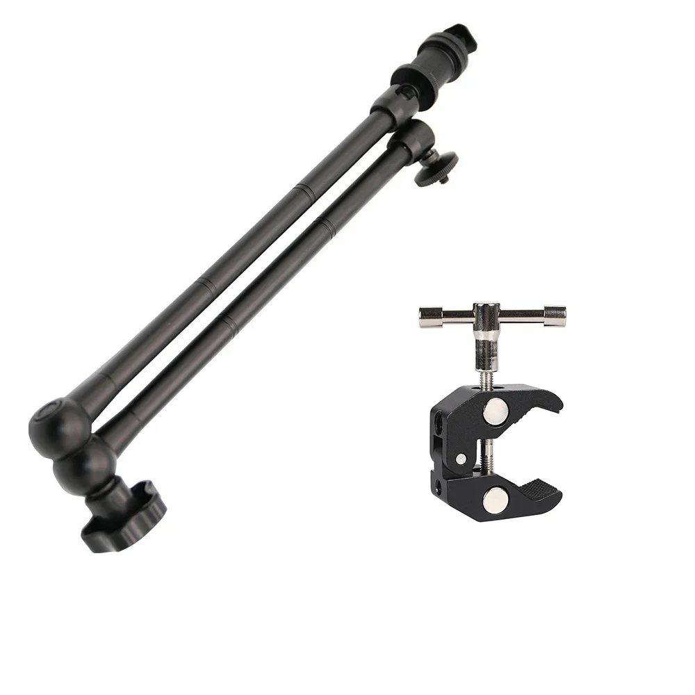 20'' Articulated Camera Magic Arm Super Clamp Phgraphy Accessories for Canon Nikon Sony Monitor Mic Flash Bracket Lighting Stand