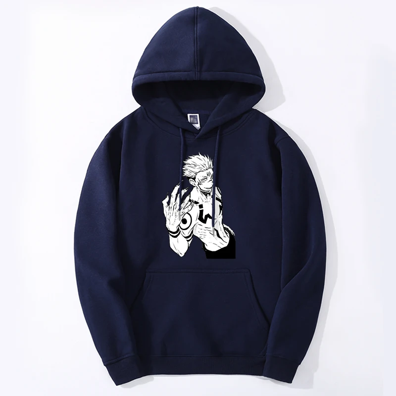 Jujutsu Kaisen Winter Hoodies Sweatshirts Men Women Gojo Satoru Anime Graphic Hoody Fashion Loose Long Sleeve Tracksuit Clothes