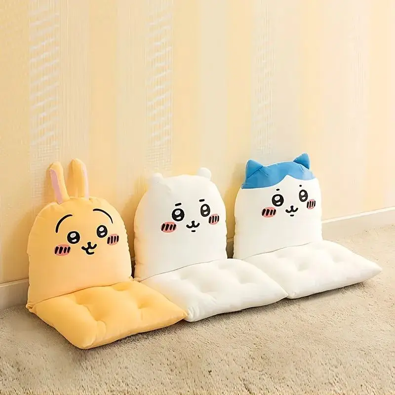 

MINISO Chiikawa Usagi Hachiware 2025 Новая подушка для спинки, подушка для общежития, мультфильм Kawaii, аниме, подарок на день рождения, удобная, милая