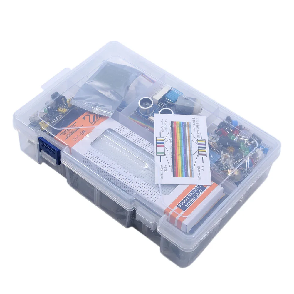 Electronic Project Kit for Arduino For Mega2560 with LCD1602 Real-Time Display Servos Stepper Motors and Motion Sensors