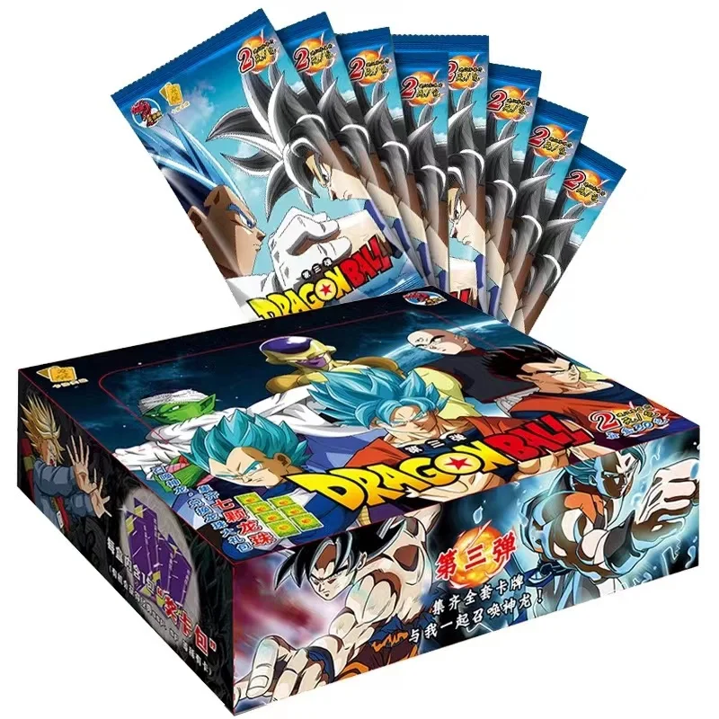 Tarjetas Flash de Dragon Ball para niños, Saiyan, Vegeta, TCG, Colección comercial rara, cartas de batalla de Anime, juguete de regalo, 5/25/50