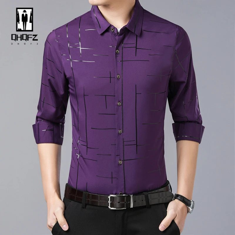 Men's Casual and Fashionable Long Sleeved Shirt, Non Ironing Wrinkle Resistant Business Top