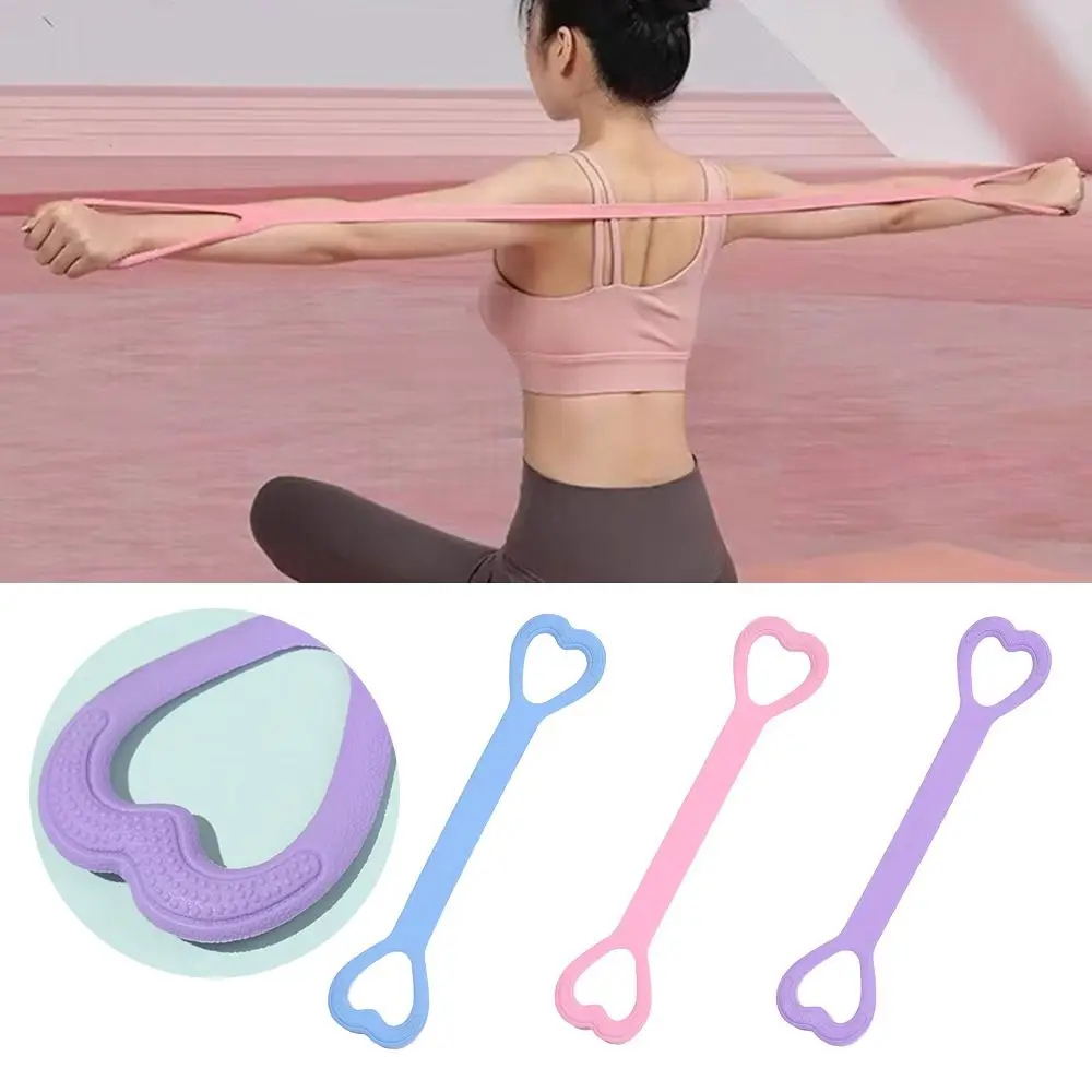 8-Figure Stretcher Yoga Pilateselastic Band Arm Back Shoulder Exercise Elastic Rope Yoga Stretching Fitness Band Portable